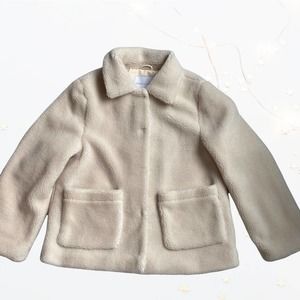 NWT Rebecca Minkoff Harley Teddy Jacket White in size L